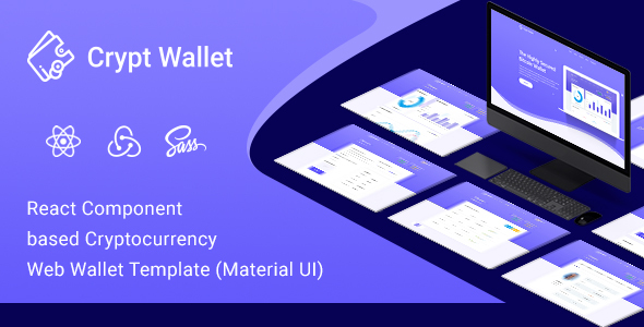 CryptWallet - Cryptocurrency React Web Wallet Template