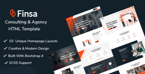 Finsa - Consulting & Agency HTML Template