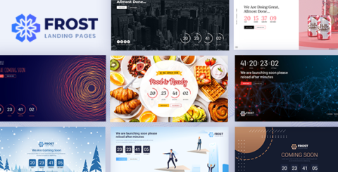 Frost - Coming Soon, Under Construction Bootstrap 4 Template