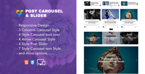 Jellywp post carousel slider Visual Composer Addons
