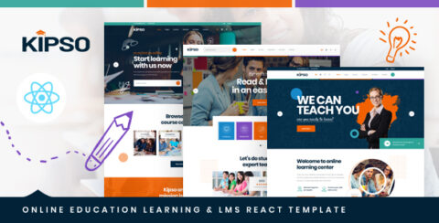 Kipso - React Next Online Education Learning & LMS Template