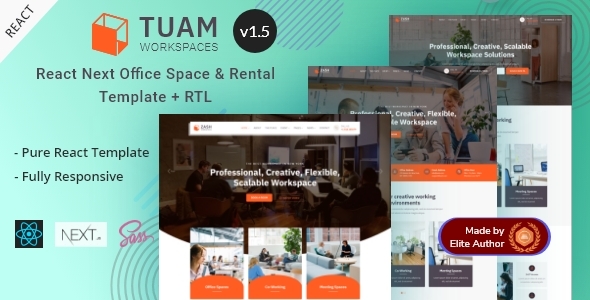 Tuam - Office Space & Property Rental React Template