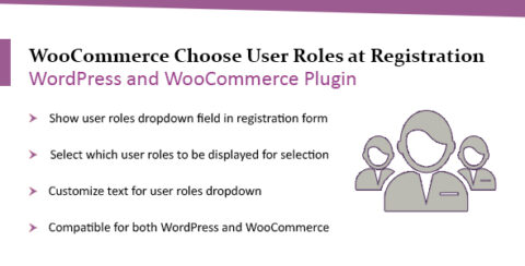 WooCommerce WordPress Choose User Roles at Registration Plugin