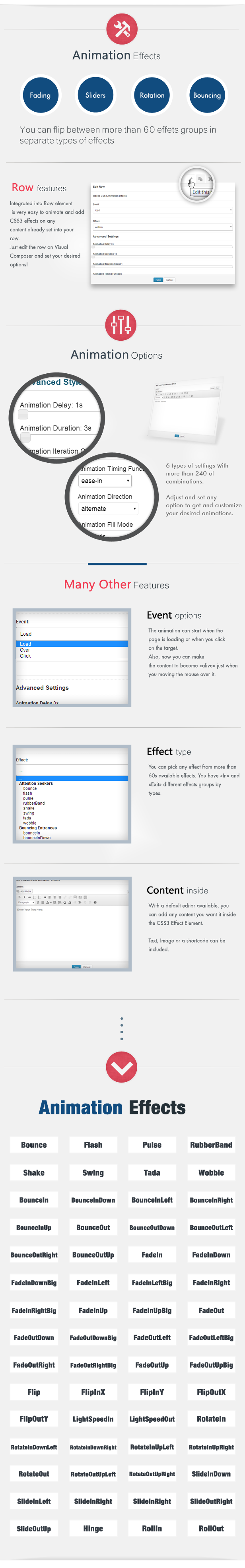 Animation CSS3 Effects - WPBakery Page Builder WordPress - 5