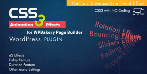 Animation CSS3 Effects - WPBakery Page Builder Wordpress