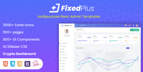 FixedPlus - Multipurpose React Admin Templates