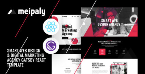 Meipaly - Gatsby React Digital Services Agency Template