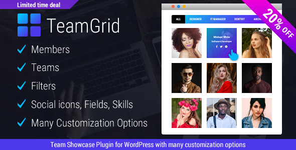 Team Grid - Team Member Showcase WordPress Plugin & Team Editor