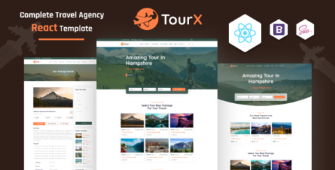 TourX - Travels Tourism Agency React Template