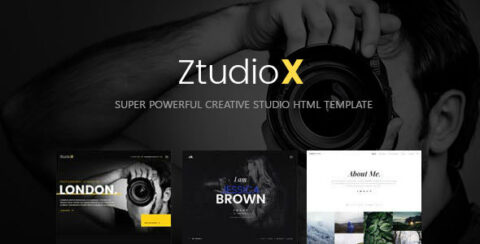 Ztudio X - Creative Studio Photography HTML Template