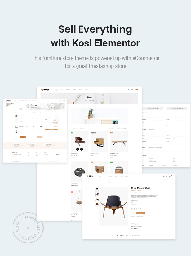 Kosi Elementor - Furniture eCommerce Prestashop Theme 