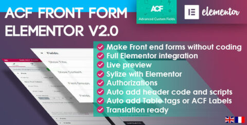 ACF Front Form for Elementor Page Builder