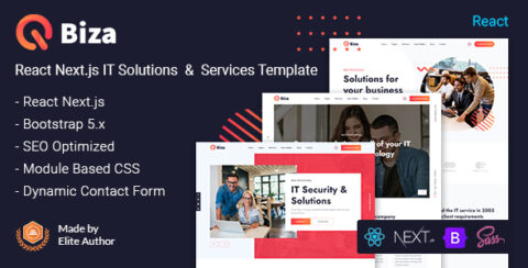 Biza - React Next IT Solutions & Services Template
