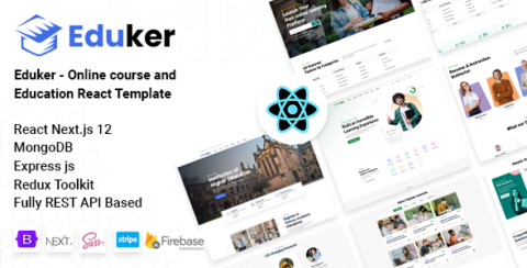 Eduker - React Next JS Online Course & Education Template