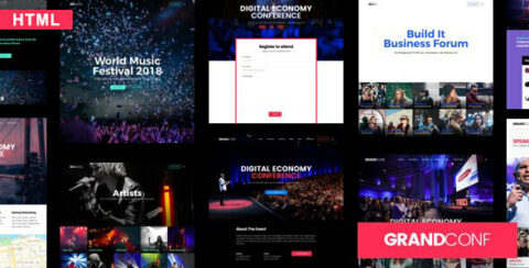 Grand Conference | Event HTML Template