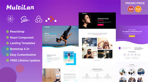 Multilan || React & Redux - Multipurpose Creative Landing Page Template