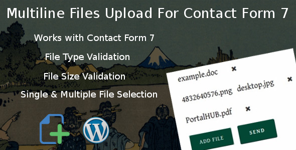 Multiline files upload for contact form 7 Pro