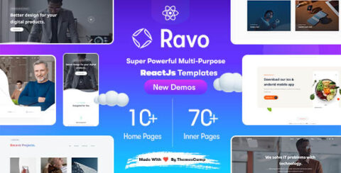 Ravo - React Multipurpose Creative Template