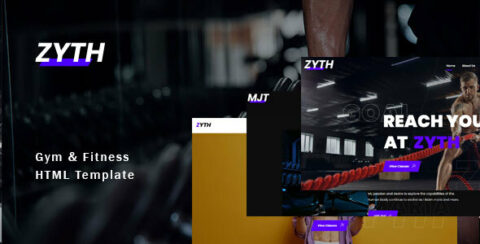 Zyth - Gym & Fitness Html template