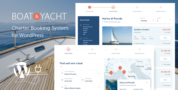Boat and Yacht Charter Booking System for WordPress