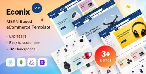 Econix - eCommerce Shopping Cart Theme with MERN Stack