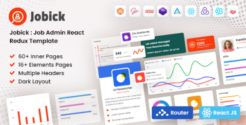 Jobick | React Redux Job Admin Template