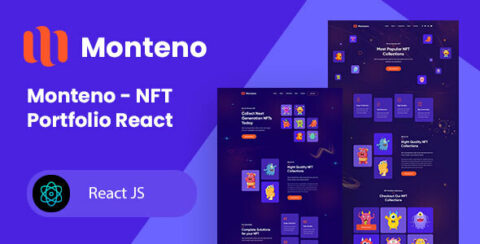Monteno - NFT Portfolio React Template