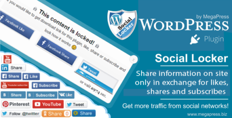 Social Locker - plugin for WordPress