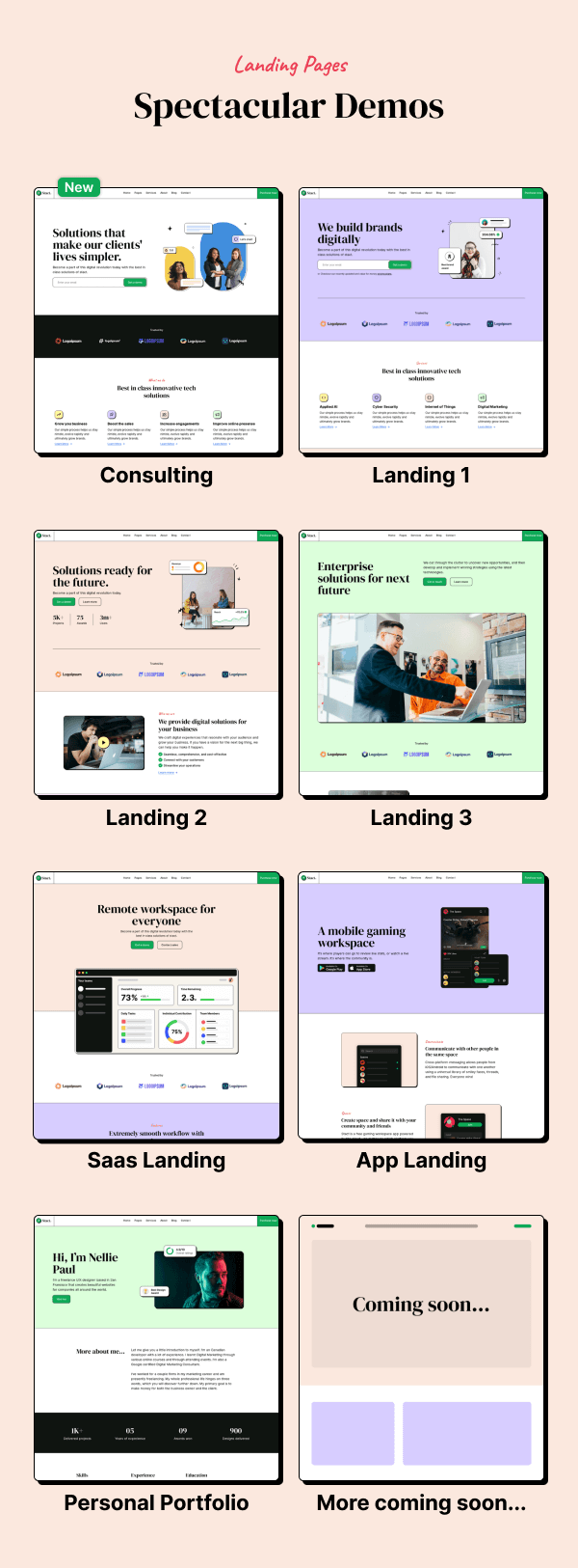 Stact - React Agency and Portfolio Landing Page Template - 4