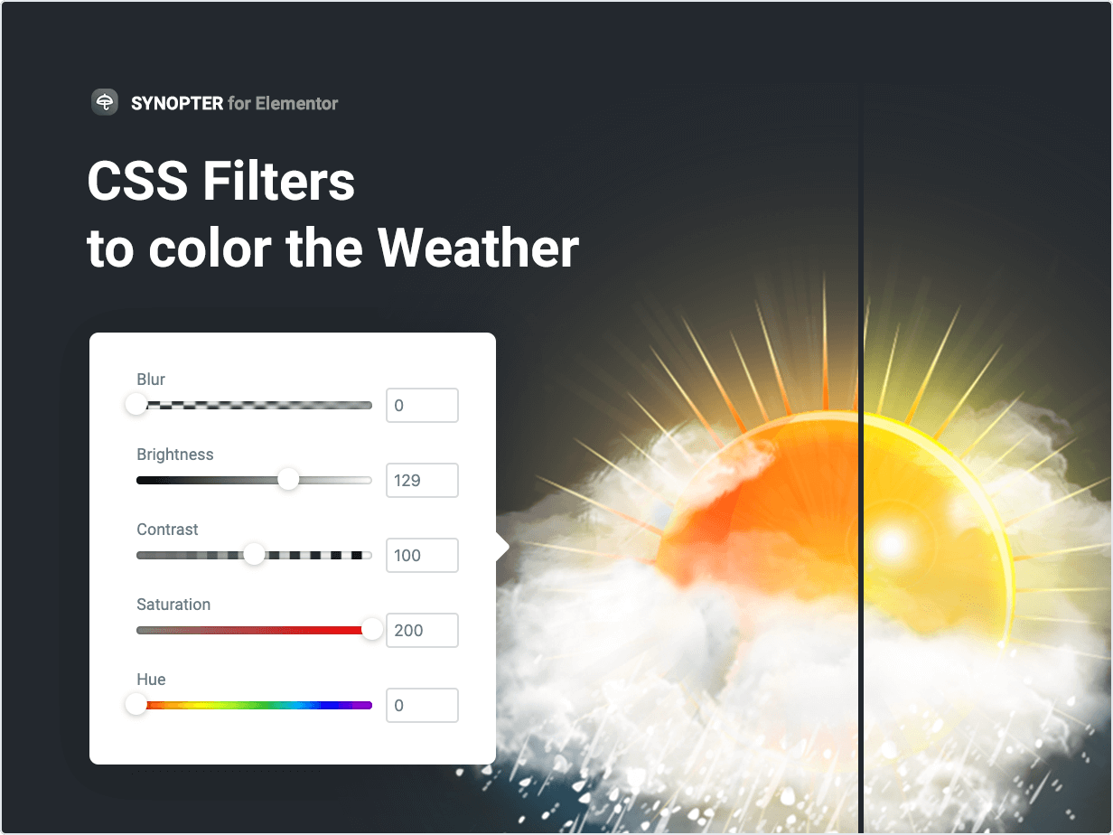 CSS Filters to color the Weather