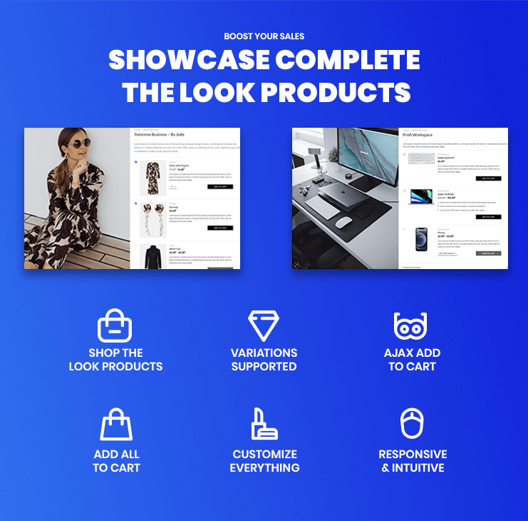 WooCommerce Complete the Look features