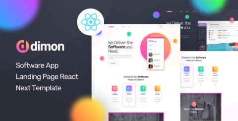 Dimon - React Next App Landing Page Template