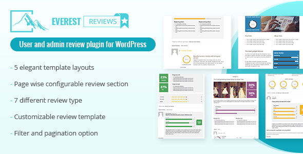 Everest Review - Post / Page / Custom post type Review plugin for WordPress by User and admin