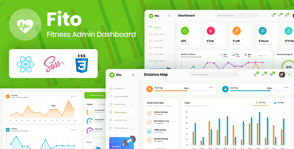 Fito - React Redux Fitness Admin Dashboard Template