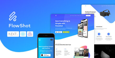 Flowshot - React Next Multi Concept App & Saas Landing Page