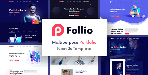 Follio - Multipurpose Portfolio Next Js Template