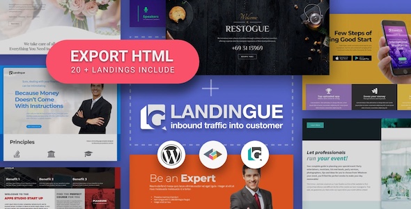 Landingue - Landing and One Page Builder Plugin for WordPress Site