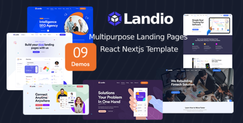 Landio - Multipurpose Landing Page React Template