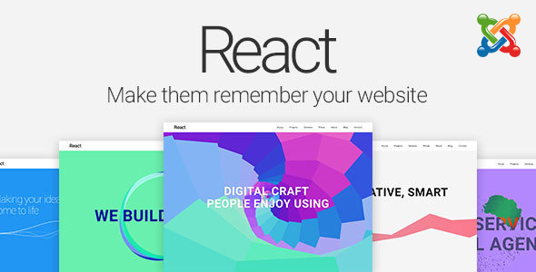 React - Material Design Joomla Template