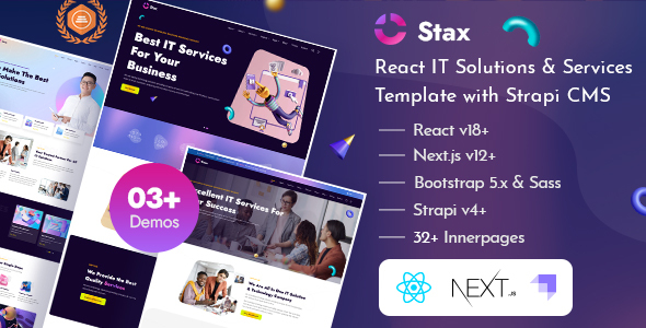 Stax - React Next.js IT Services & Startup Template