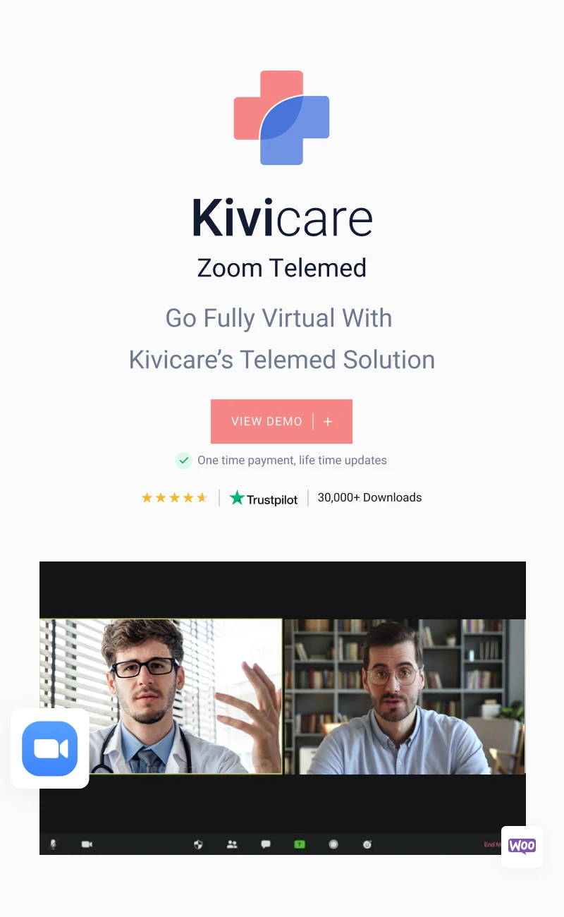 KiviCare - Zoom Telemed And WooCommerce Payment Gateway (Add-on) - 2
