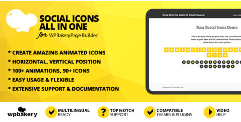 All in One Social Icons Addon for WPBakery Page Builder