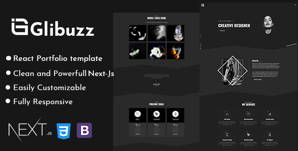 Glibuzz - Personal Portfolio Next Js Template