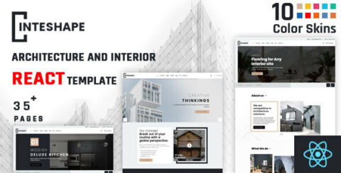 Inteshape - Architecture and Interior React Template