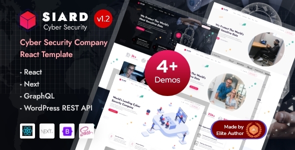 Siard - Cyber Security Services React Next Theme + Headless WordPress