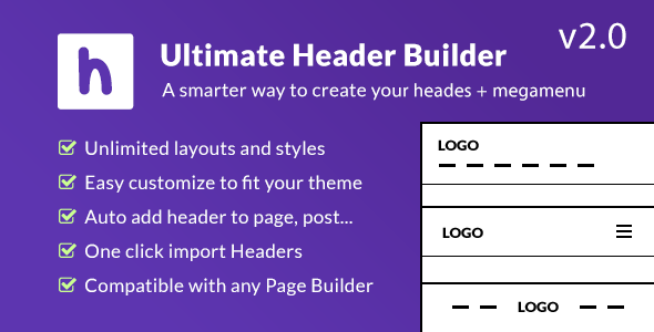 Ultimate Header Builder - Header & MegaMenu Builder for WordPress