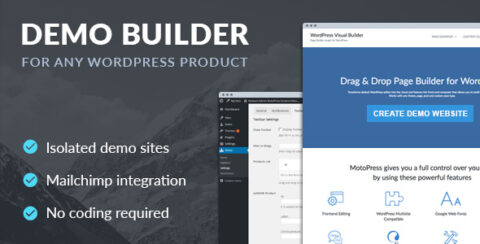 Demo Builder for any WordPress Product