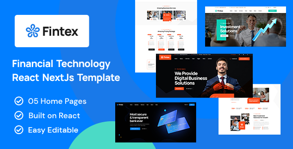 Fintex - Consulting & Financial React NextJs Template