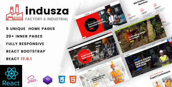 Indusza- Industrial & Factory React Template