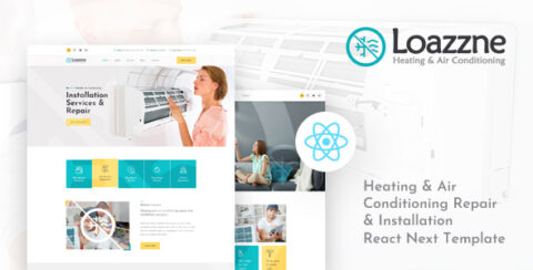 Loazzne - React Next Heating & Air Conditioning Services Template